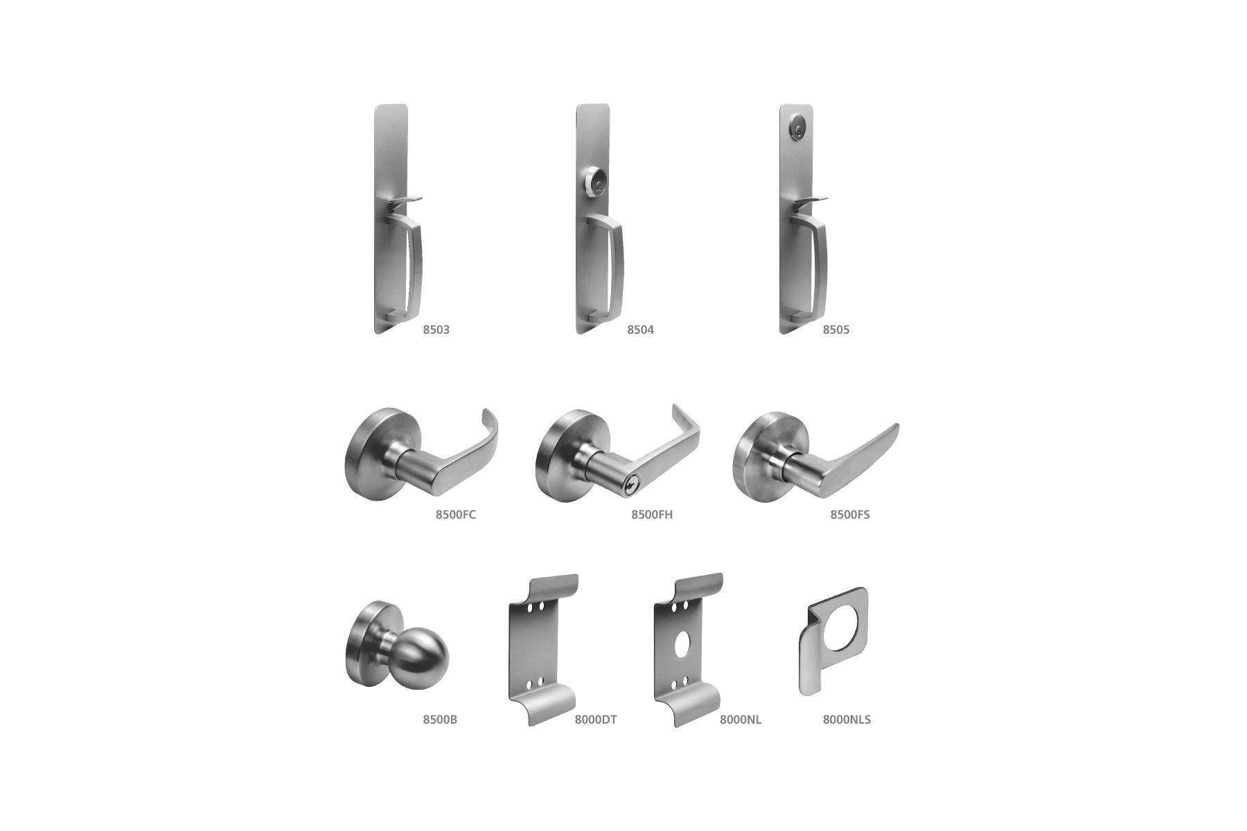 Dorex 8500 Series Exit Devices & Trims